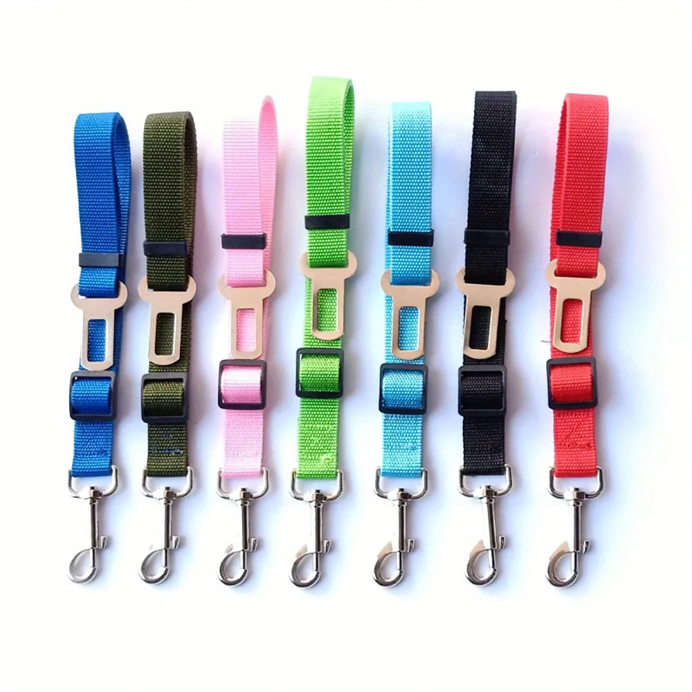 Adjustable Harness and Leash Cat Dog Car Seat Belt