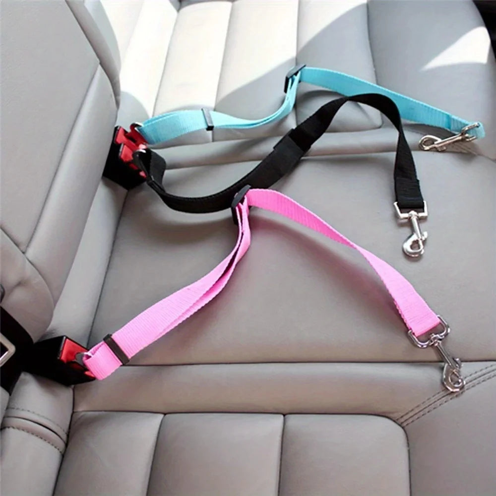 Adjustable Harness and Leash Cat Dog Car Seat Belt