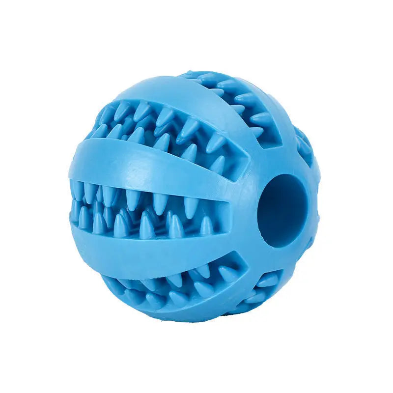 Juguetes de caucho natural para perros, juguetes para masticar, pelota para limpiar los dientes, pelota elástica interactiva extra resistente de 5 cm para productos para mascotas