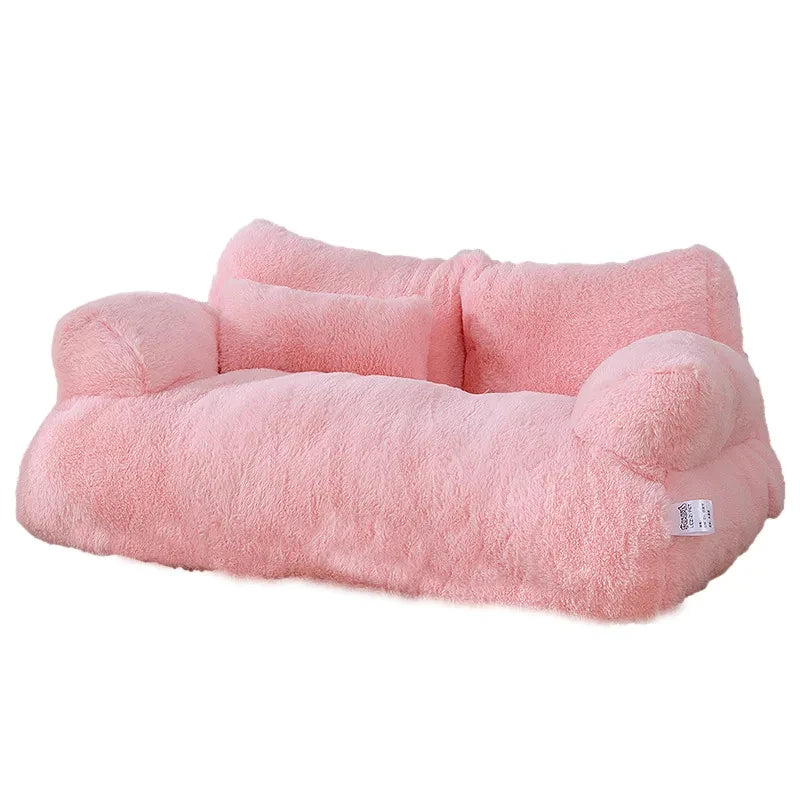 Cama de lujo para gatos, sofá cálido de invierno, nido para gatos, cama para mascotas para perros pequeños, medianos y gatos, cómoda cama de felpa para cachorros, suministros para mascotas