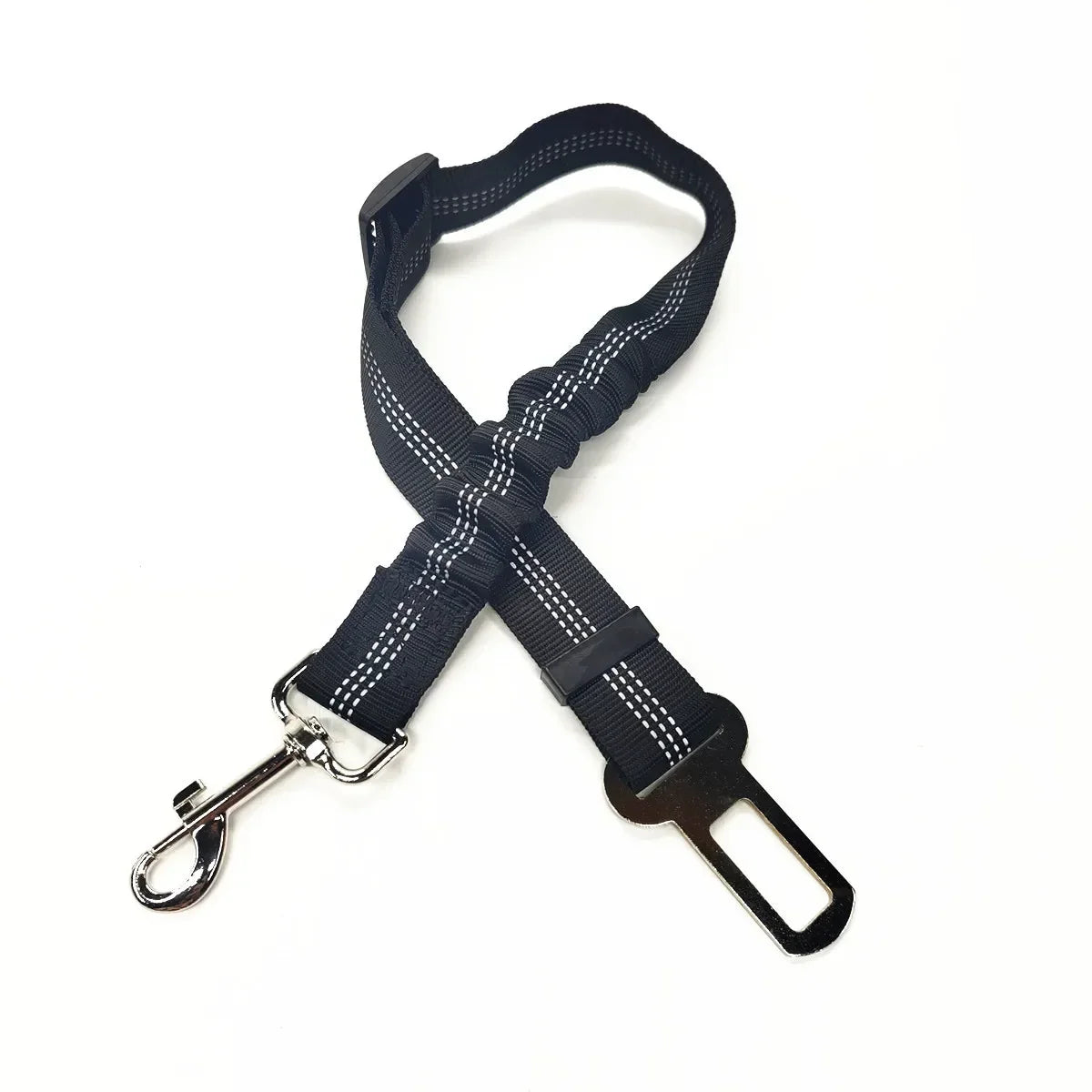 Cinturón de seguridad ajustable para mascotas, gatos, perros, asiento para mascotas, arnés para perros, clip de correa, palanca de seguridad, collares de tracción para perros, accesorios para perros