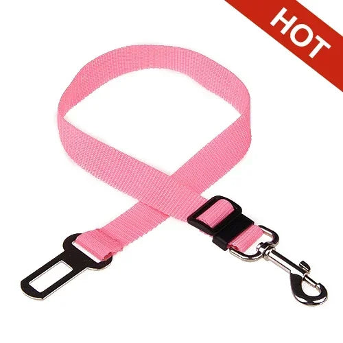 Cinturón de seguridad ajustable para mascotas, gatos, perros, asiento para mascotas, arnés para perros, clip de correa, palanca de seguridad, collares de tracción para perros, accesorios para perros