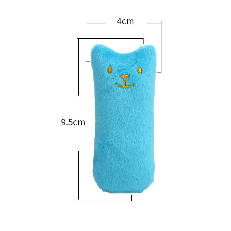 Juguetes de hierba gatera para rechinar los dientes, lindos y divertidos juguetes interactivos de peluche para relajar el rechinar los dientes, juguetes vocales resistentes a las mordeduras para mascotas