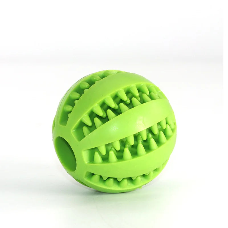 Juguetes de caucho natural para perros, juguetes para masticar, pelota para limpiar los dientes, pelota elástica interactiva extra resistente de 5 cm para productos para mascotas